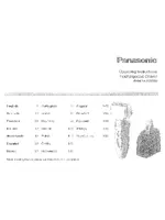 PANASONIC ES 8109