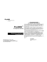 Fluke Networks Pro3000 Users Manual