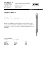 JUMO 909744 Thermopairs According to DIN 43 732 Data Sheet