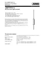 JUMO 901350 FOODtemp Insertion Thermocouples Data Sheet