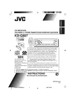 JVC CD Receiver KD-G807