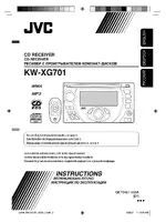 JVC CD Receiver KW-XG701
