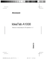 Lenovo A1000 Tablet