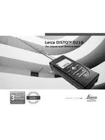 Leica Geosystems Leica DISTO D210 - Manual