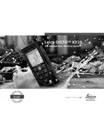 Leica Geosystems Leica DISTO X310 - Manual