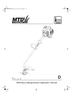 MTD C 11 2-тактный триммер (серия 600)