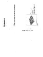 Siemens ER 617501