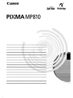 CANON PIXMA MP810 (Краткое)